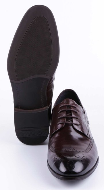 Чоловічі класичні туфлі Bazallini 19776, Бордовый, 39, 2964340268743