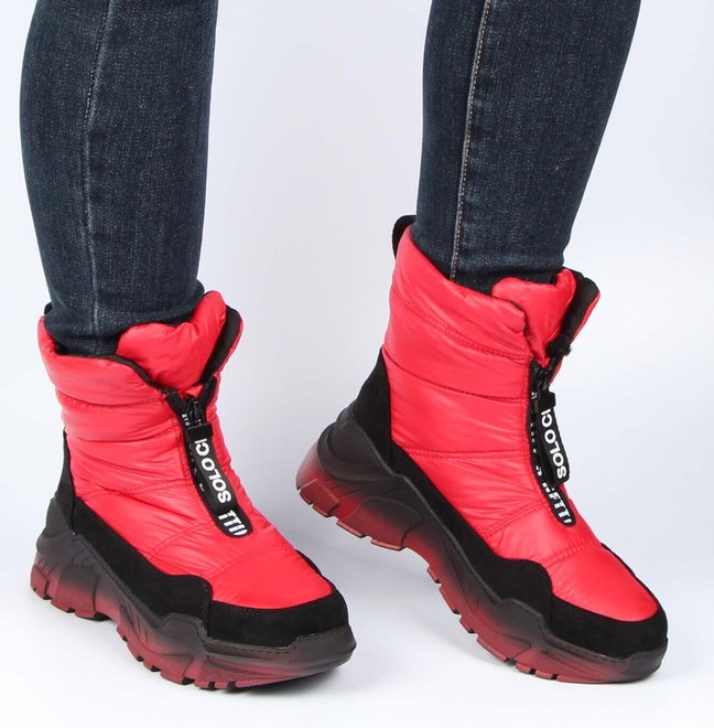 Женские зимние ботинки на платформе Meglias 195560, Красный, 36, 2999860346640