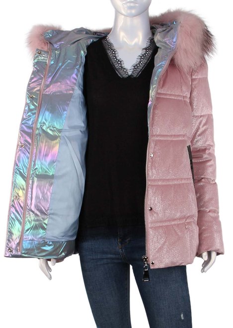 Женская зимняя куртка Zlly 21 - 04095, Розовый, XS, 2999860419948