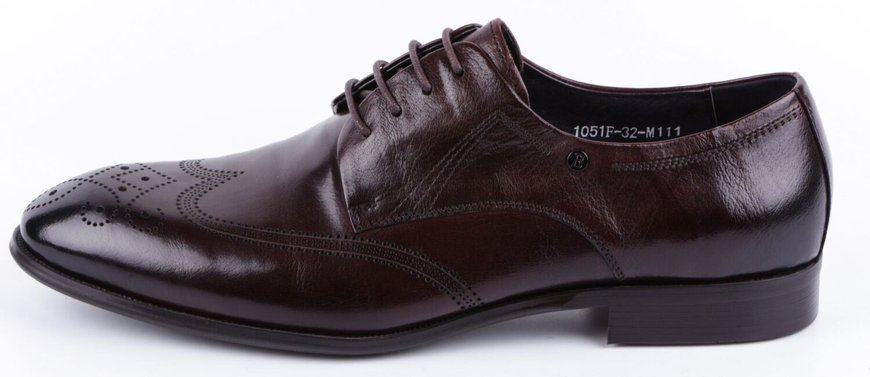 Чоловічі класичні туфлі Bazallini 19776, Бордовый, 43, 2964340268781