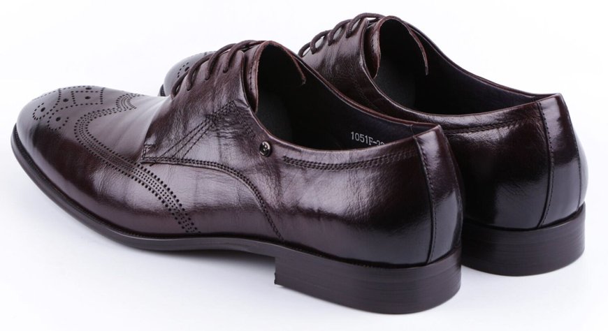 Чоловічі класичні туфлі Bazallini 19776, Бордовый, 43, 2964340268781