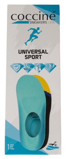 Стельки для обуви Universal Sport Coccine 6657/25, Голубой, 36/39, 2999860614442