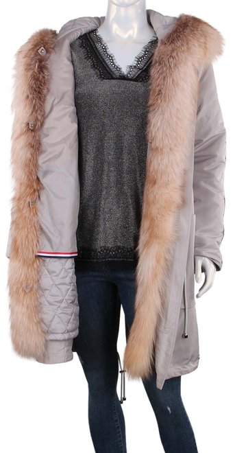 Женская зимняя куртка Rr Designer 21 - 04059, Серый, 42, 2999860352351