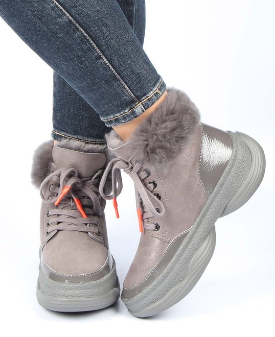 Жіночі зимові черевики на платформі Deenoor 195563 36 розмір