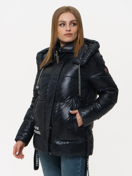 Жіноча зимова куртка Hannan Liuni 21 - 04110, Черный, 48, 2999860426410