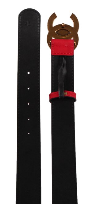 Женский кожаный ремень Chanel 42 - 65, Красный, 2999860321647