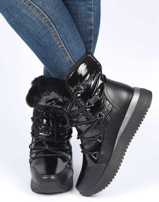 Жіночі зимові черевики на платформі Meglias 195349, Черный, 41, 2999860330304