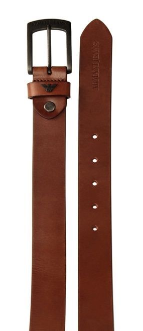 Ремінь Armani Jeans 42 - 99, Коричневий, 46/115, 2999860620009