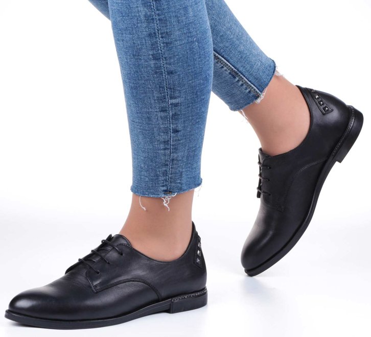 Жіночі туфлі на низькому ходу Mario Muzi 15203, Черный, 39, 2973310189711
