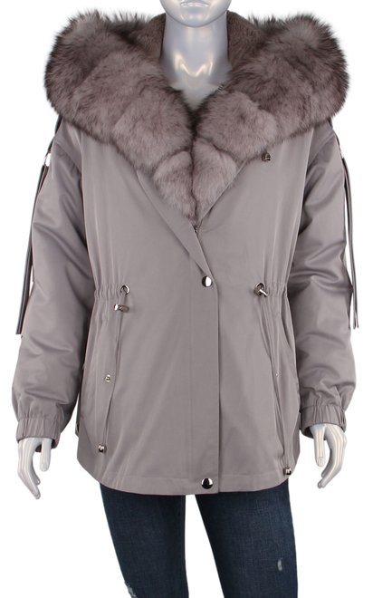Жіноча зимова куртка Meyimer 21 - 04063, Сірий, 46, 2999860352481