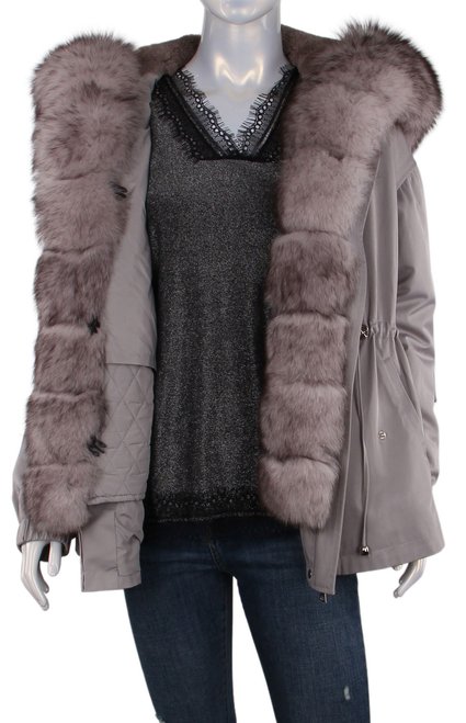 Женская зимняя куртка Meyimer 21 - 04063, Серый, 46, 2999860352481