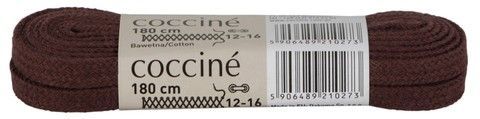 Шнурки хлопковые 180см Coccine коричневый 49913, Коричневый, 7, 2999860536225