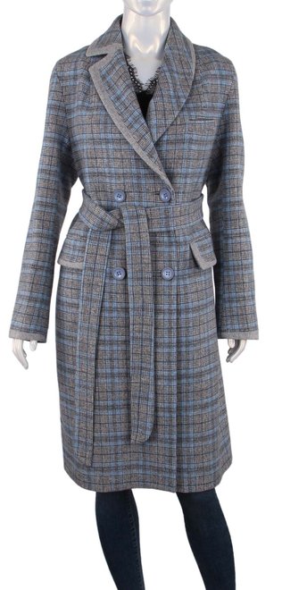 Пальто жіноче Rr Designer 21 - 1885, Сірий, 46, 2999860362169