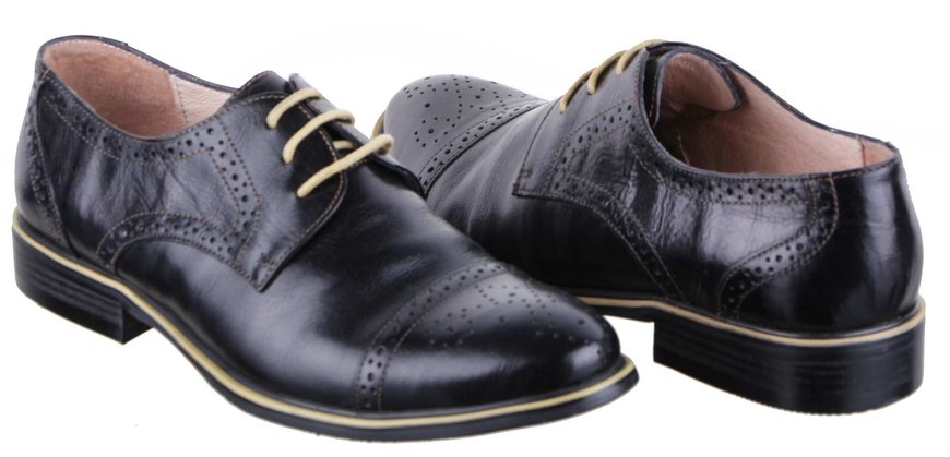 Жіночі туфлі на низькому ходу Anemone 30312, Черный, 38, 2956370015985