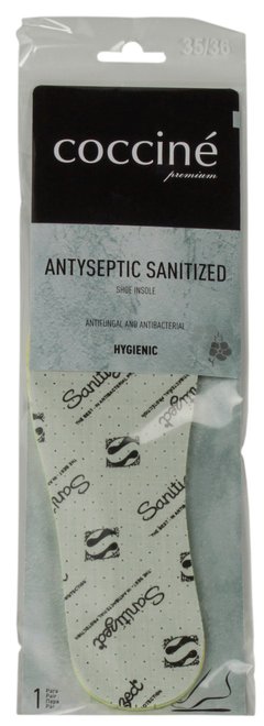 Стельки для обуви Coccine Antiseptic Sanitized 665/14, Серый, 45/46, 2973310098754
