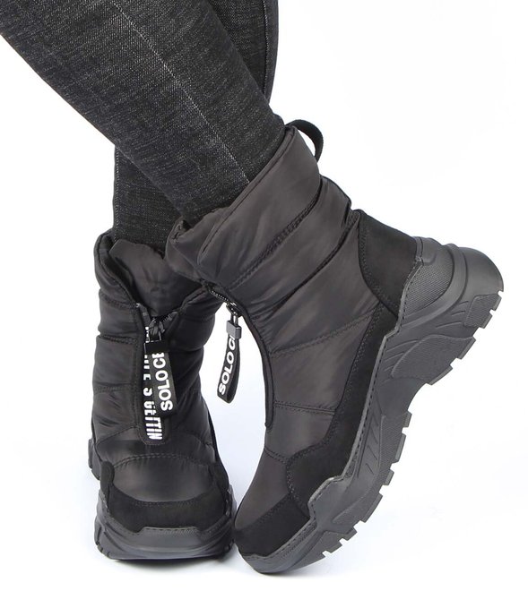 Жіночі зимові черевики на платформі Meglias 195558, Черный, 38, 2999860346541