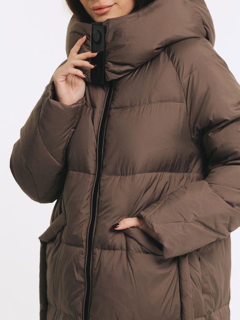 Пальто Zlly 21 - 18155, Коричневий, M, 2999860732627
