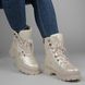 Жіночі зимові черевики на низькому Meglias 197511, Бежевий, 36, 2999860494013