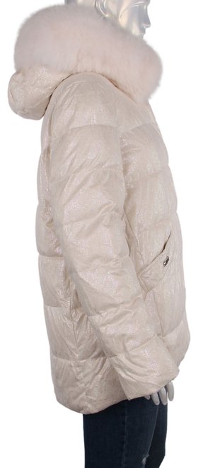 Жіноча зимова куртка Zlly 21 - 04093, Бежевий, XS, 2999860419740