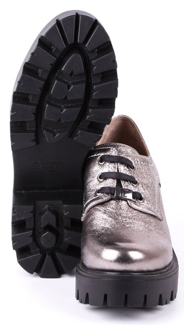Жіночі туфлі на платформі Lottini 2721, Серебро, 37, 2956370021276