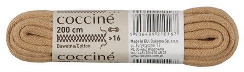 Шнурки хлопчатобумажные 200см Coccine бежевый 49900, Бежевый, 3, 2999860536096