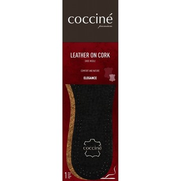 Стельки для обуви Leather on Cork Coccine 665/53/1, Черный, 35/36, 2999860614770