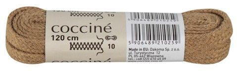 Шнурки для обуви 120см Coccine 4012933, Бежевый, 7, 2999860664966