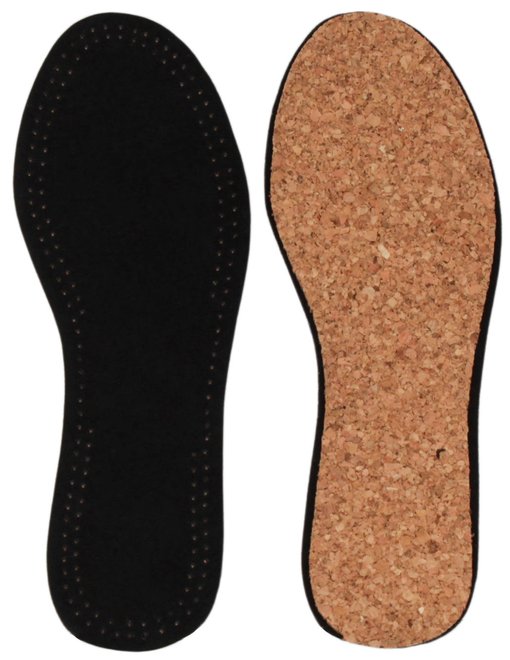 Устілки для взуття Leather on Cork Coccine 665/53/1, Черный, 35/36, 2999860614770
