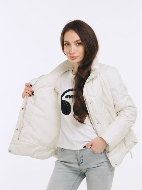 Куртка Vivilona 21 - 04397, Молочний, S, 2999860741438