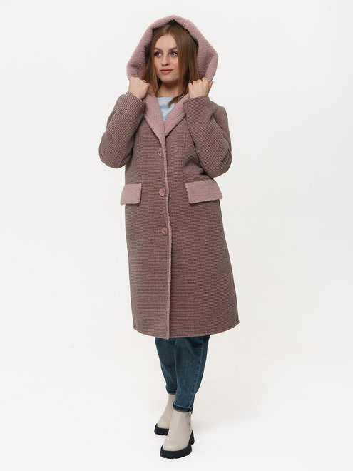 Пальто женское Rr Designer 21 - 1867, Розовый, 46, 2999860351323