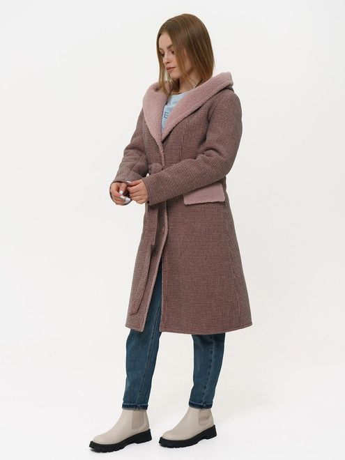 Пальто жіноче Rr Designer 21 - 1867, Рожевий, 44, 2999860351316