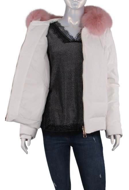 Жіноча зимова куртка Vivilona 21 - 0484, Білий, XS, 2964340254173