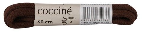 Шнурки бавовняні 60см Coccine коричневий 49990, Коричневий, 5, 2999860554427