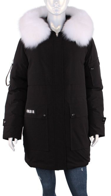 Жіноча зимова куртка Hannan Liuni 21 - 04043, Черный, 48, 2999860341133