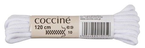 Шнурки хлопковые 120см Coccine белый 49950, Белый, 3, 2999860536591