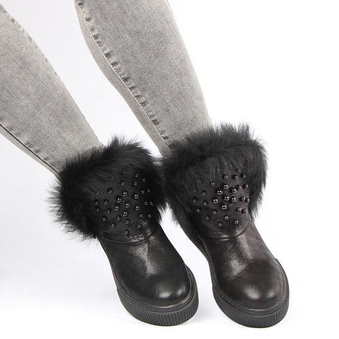 Жіночі зимові черевики на низькому ходу Lottini 659040 36 розмір