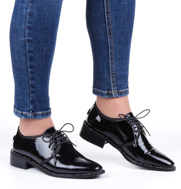 Жіночі туфлі на низькому ходу Marsel 4044, Черный, 38, 2973310095234