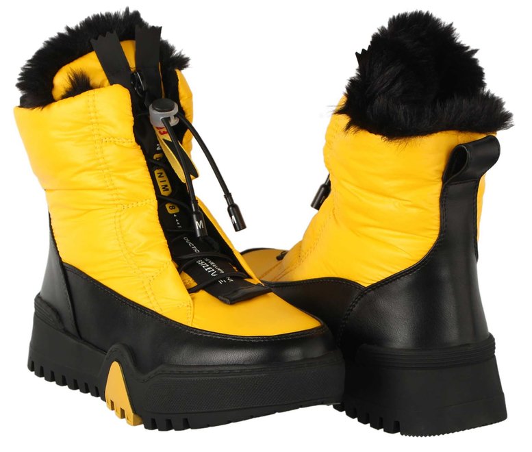 Жіночі зимові черевики на платформі Meglias 196725, Жовтий, 40, 2999860431766