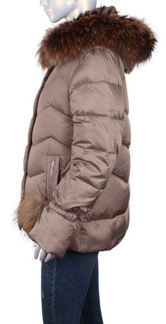 Жіноча зимова куртка Fiinyier 21 - 04004, Коричневий, 48, 2964340263700