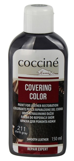 Фарба для відновлення шкіри Coccine Covering Color Dark Grey 55/411/150/211, 211 Dark Grey, 5902367981280