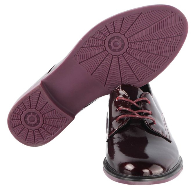 Жіночі туфлі на низькому ходу Renzoni 195728, Бордовый, 40, 2999860365405