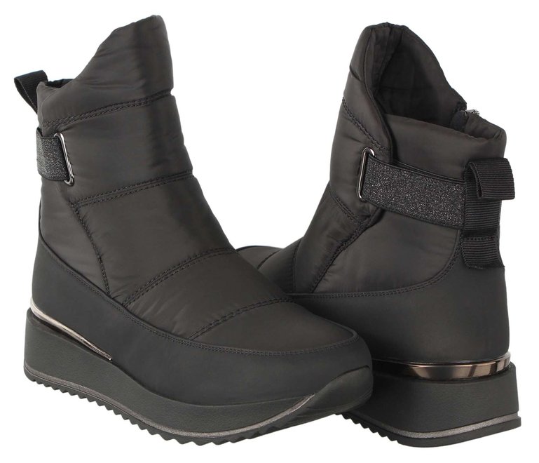 Женские зимние ботинки на низком ходу Meglias 196714, Черный, 40, 2999860431100