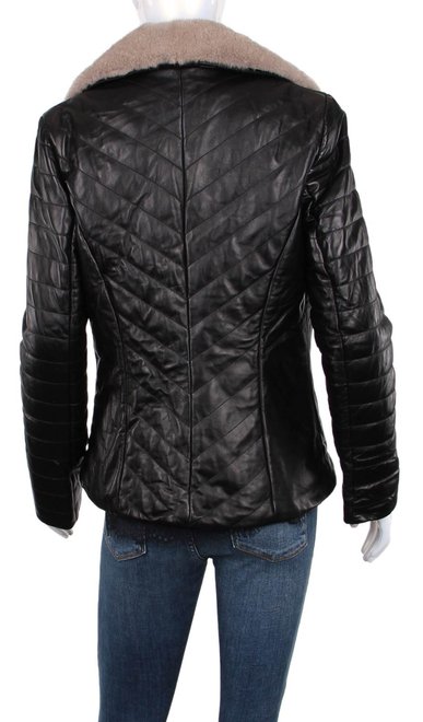 Шкіряна жіноча куртка Verramani 21 - 04106, Черный, 44, 2999860421293