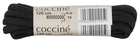 Шнурки хлопковые 120см Coccine черный 49952, Черный, 5, 2999860536614