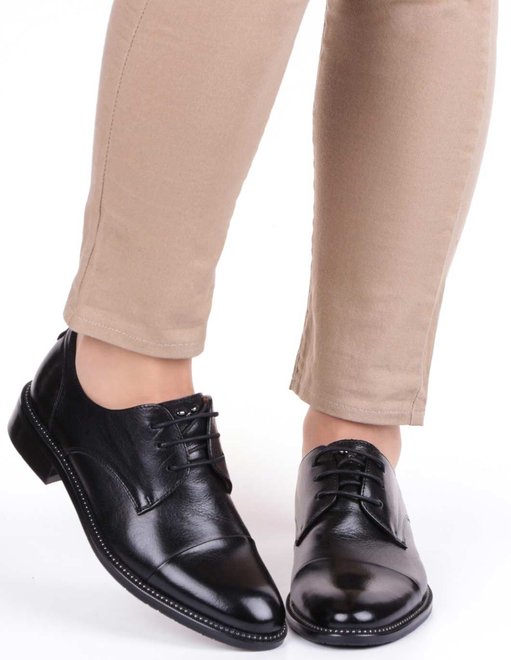 Женские туфли на низком ходу Anemone 195087, Черный, 35, 2999860288834