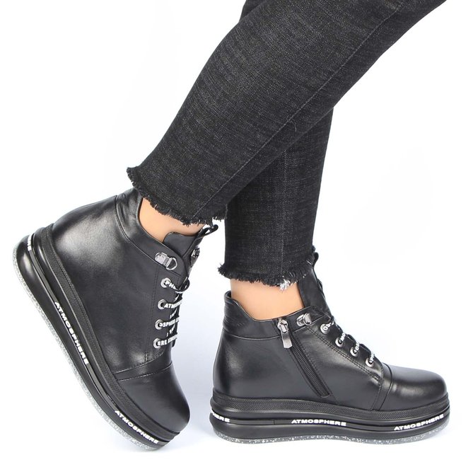 Жіночі черевики на платформі Mario Muzi 219250, Черный, 39, 2999860347630