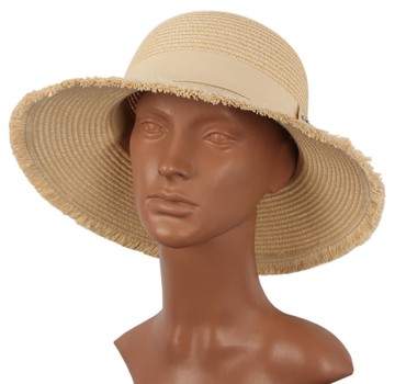 Шляпа женская Chanel 415 - 19, Бежевый, One Size, 2999860321470
