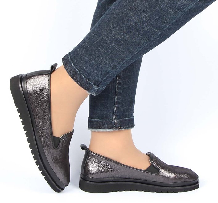 Жіночі туфлі на низькому ходу Mario Muzi 704118, Сірий, 36, 2999860350005